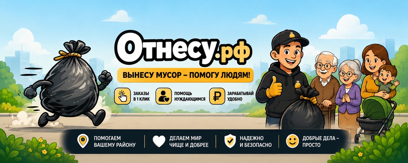 Отнесу.рф — вынесу мусор, помогу людям